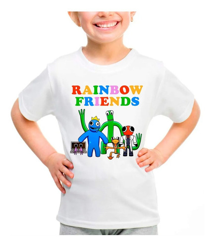 Camiseta Azul Babão Rainbow Friends Game Jogo Roblox Blue #8